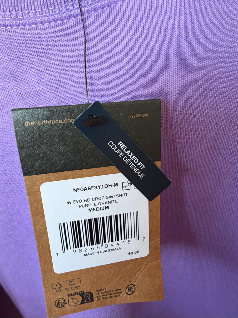The North Face Lavender Crewneck Sweatshirt - Picture 5 of 5
